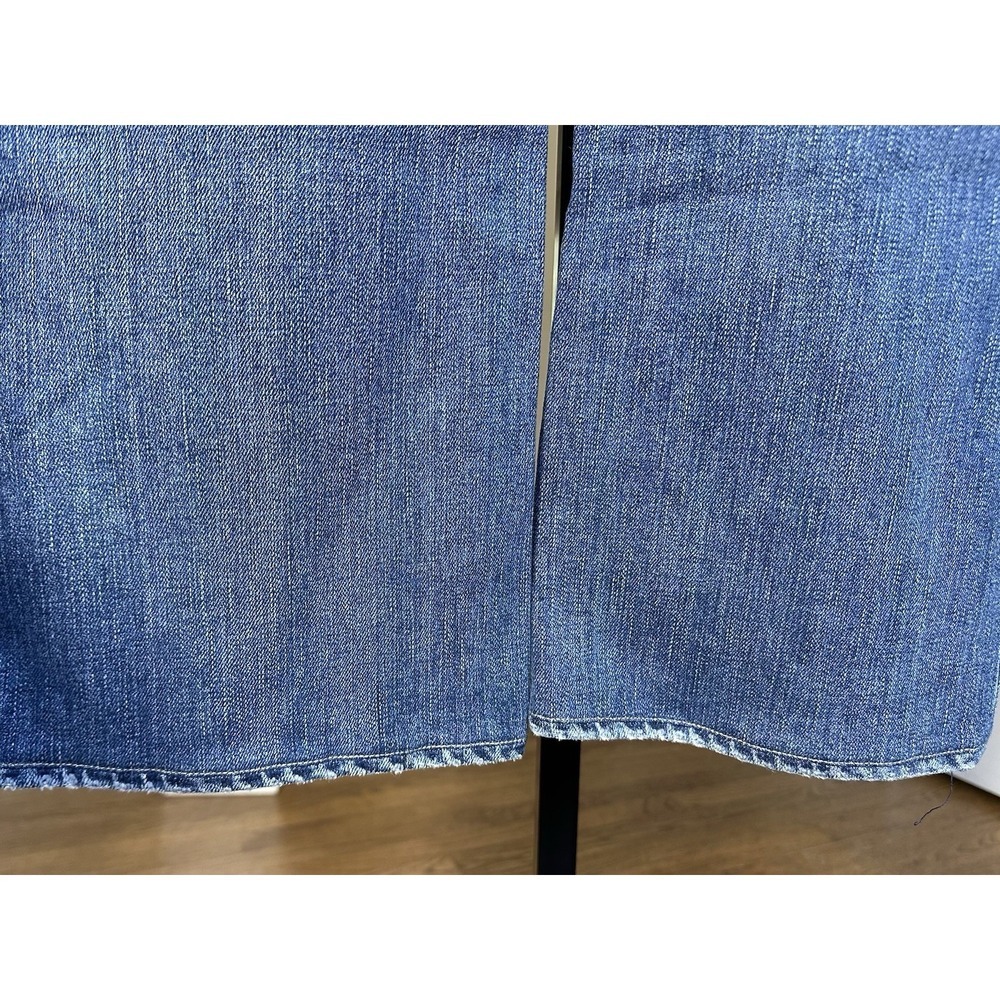 Paige Premium Denim Women's Jeans 31 Blue Straight Leg Embroidered Pockets USA - Picture 7 of 10